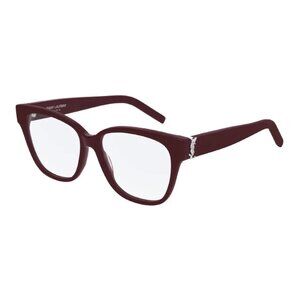 NEW SAINT LAURENT EYEGLASSES SLM33 006 BURGUNDY WOMEN EYEWEAR SL M33 006